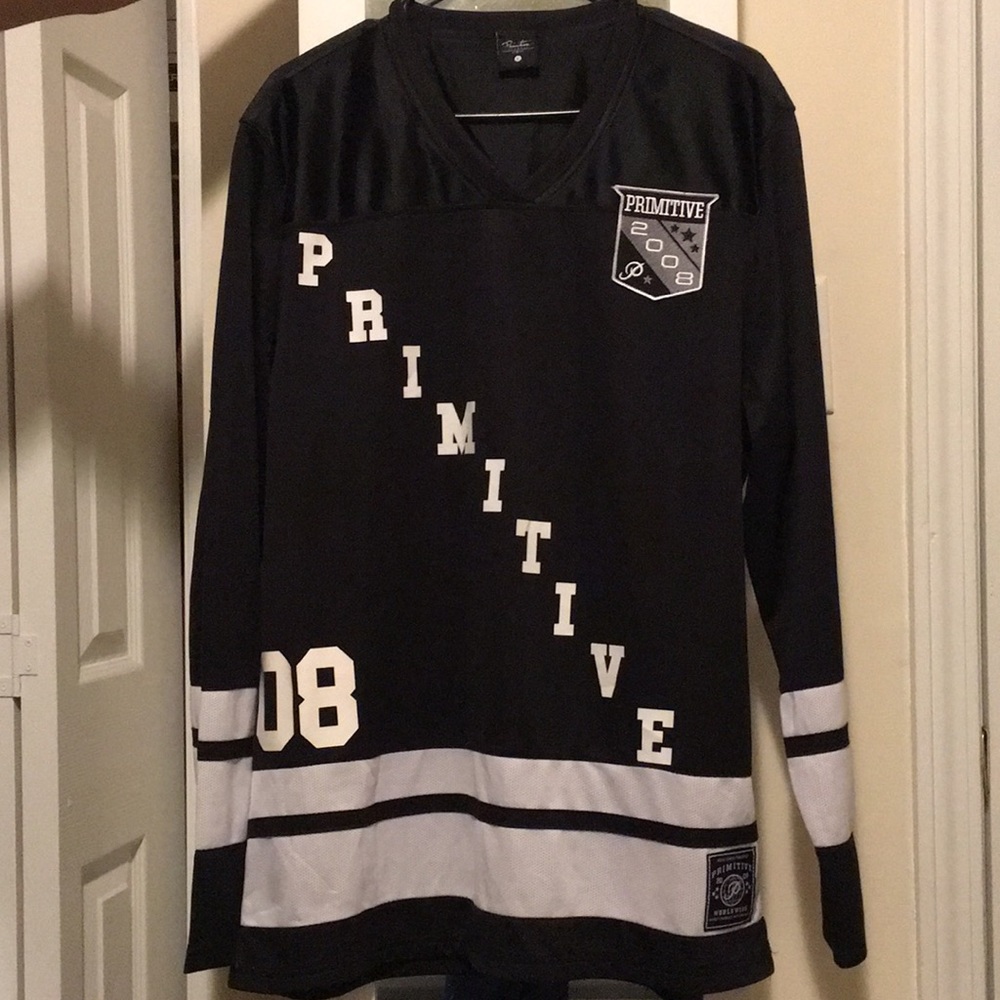 Long sleeve hockey style jersey